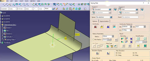 آموزش طراحی سطوح پیشرفته در کتیا